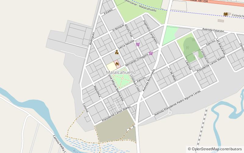 plaza de malalcahuello location map