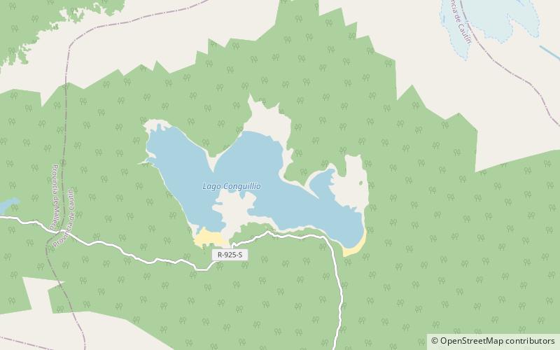 Conguillío Lake location map
