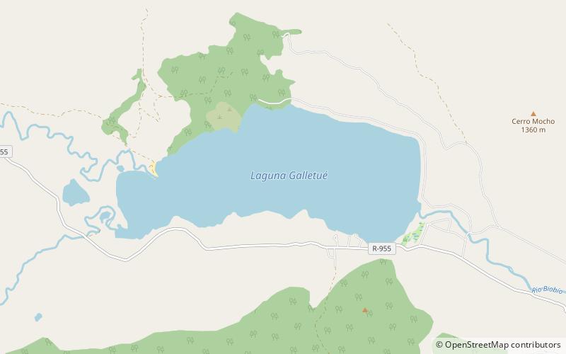 Galletué Lake location map