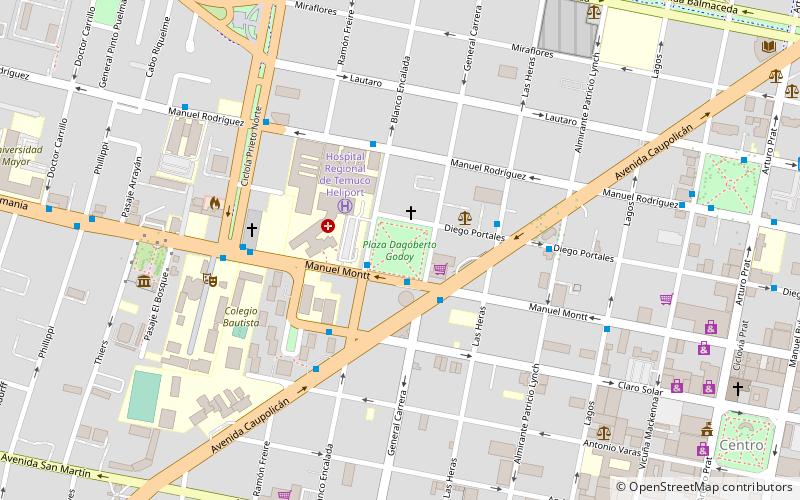 plaza dagoberto godoy temuco location map