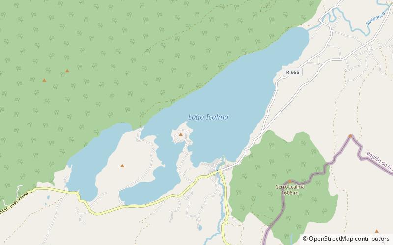 Icalma Lake location map