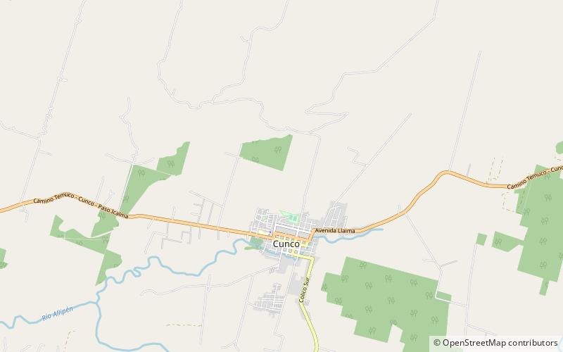Cunco location map