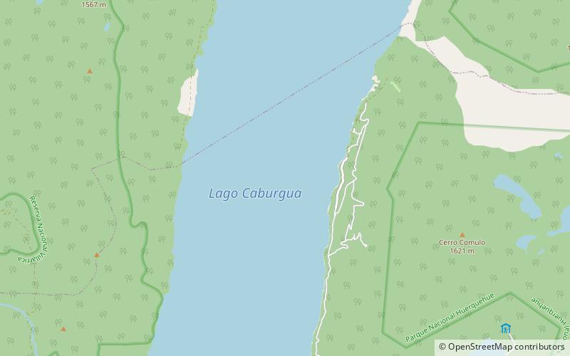Caburgua Lake location map