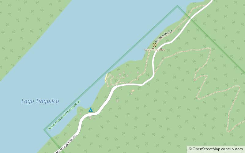 Tinquilco Lake location map
