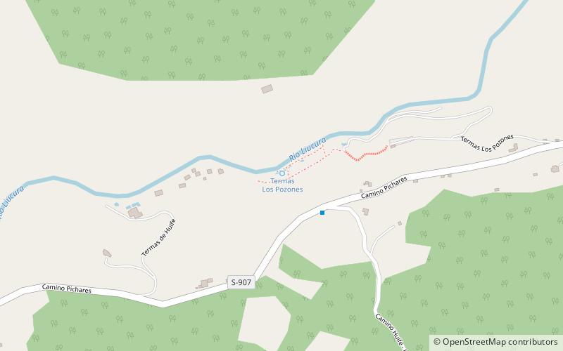 termas los pozones location map