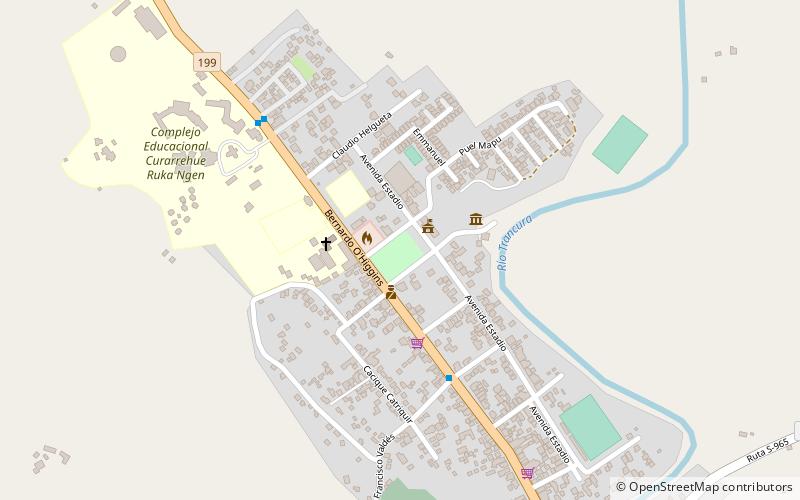 Curarrehue location map