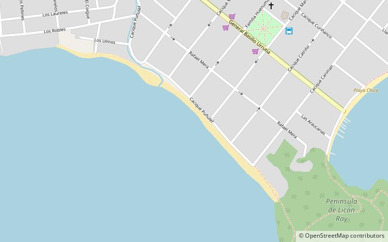 playa grande lican ray location map