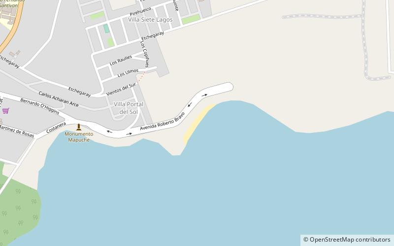 playa municipal panguipulli location map