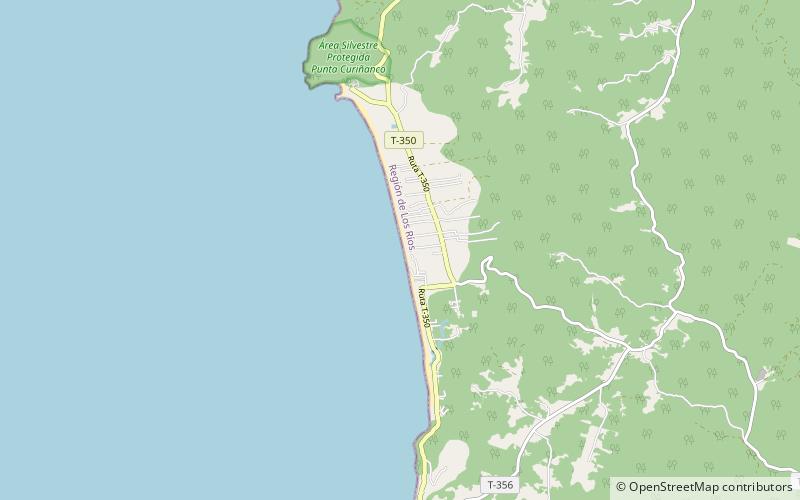 playa curinanco location map