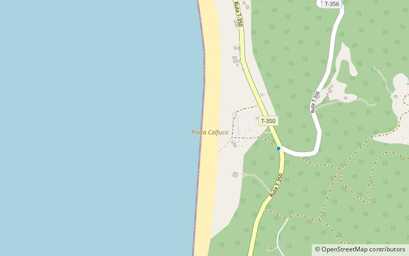 playa kalfuco calfuco location map