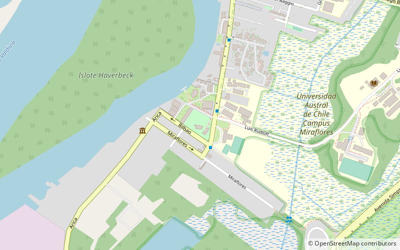 plaza uach valdivia location map