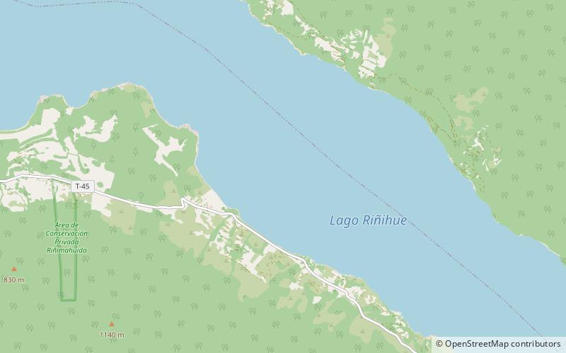 Lac Riñihue location map