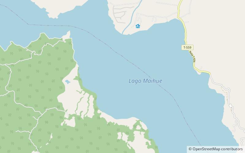 Maihue Lake location map