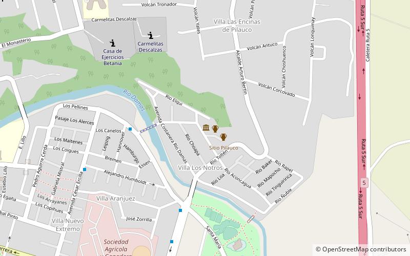 Pilauco Bajo location map