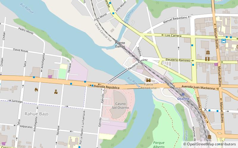 puente san pedro osorno location map