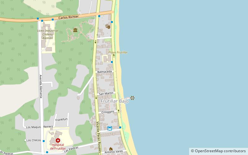 playa frutillar location map