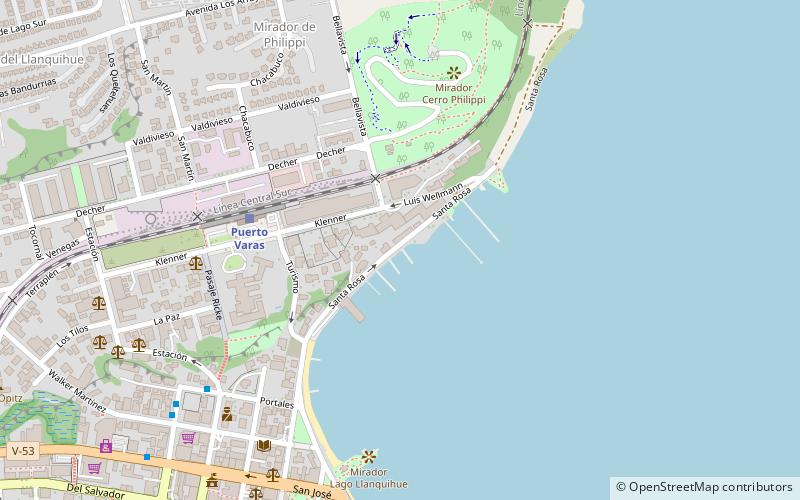 club de yates puerto varas location map