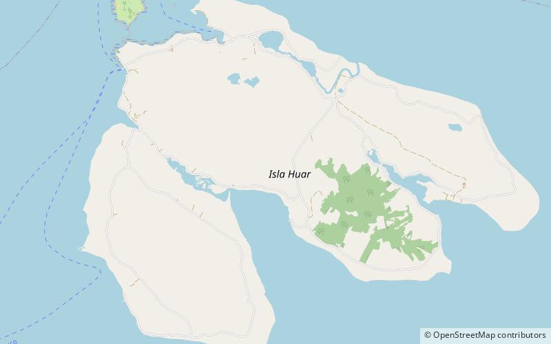 Huar Island location map