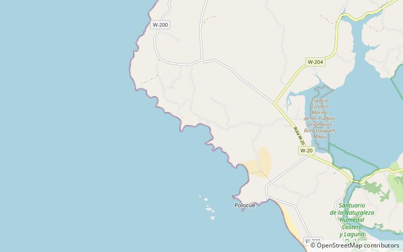 caleta guabun wyspa chiloe location map