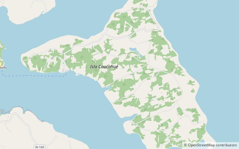 Caucahue Island location map
