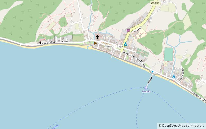 playa apta para bano tenaun location map