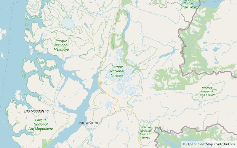 parque nacional queulat park narodowy queulat location map