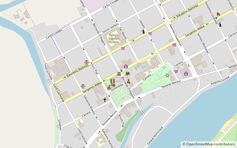 plaza de armas puerto aisen location map