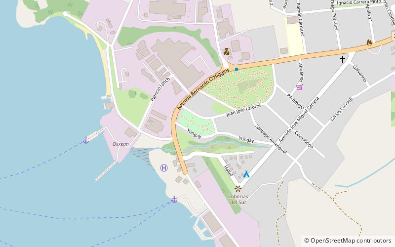 plaza puerto chacabuco location map