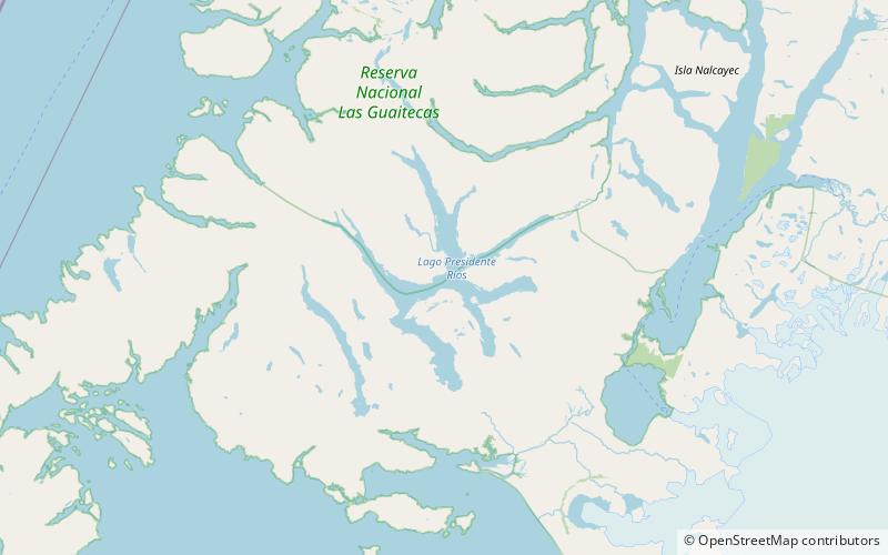 lago presidente rios location map