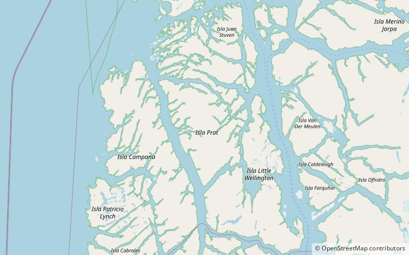 Prat Island location map
