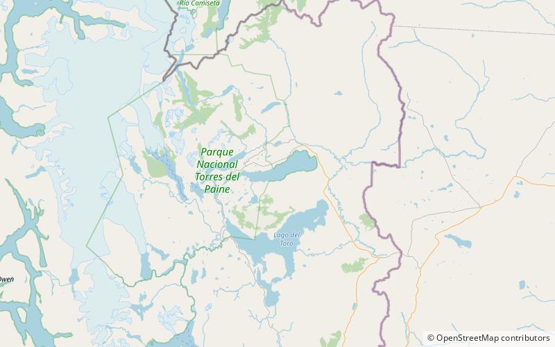 Sarmiento Lake location map