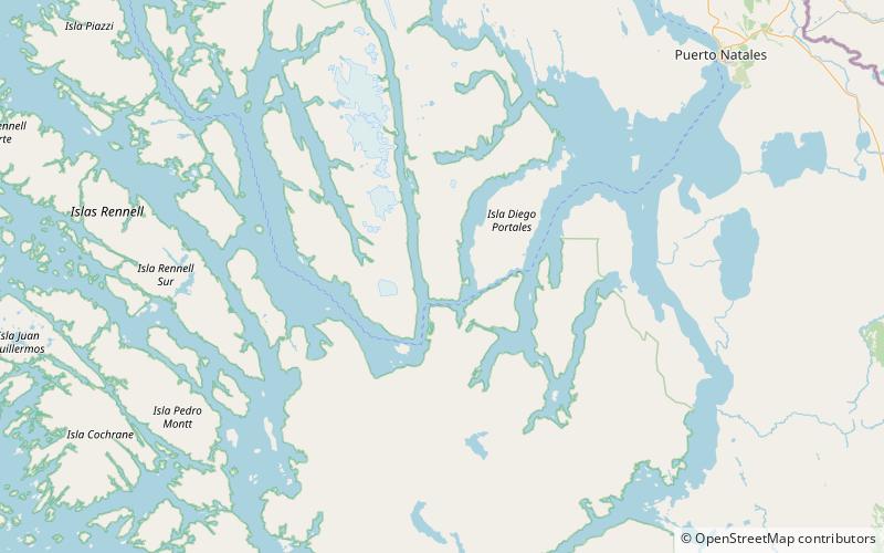 cordillera riesco parque nacional kawesqar location map