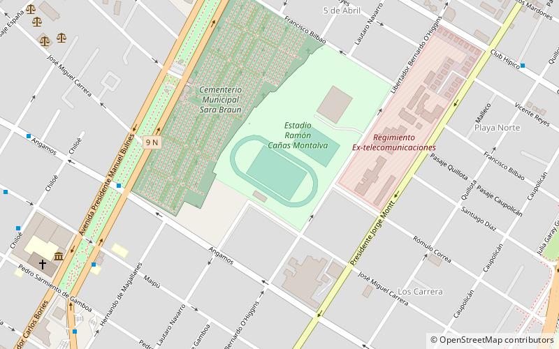 estadio municipal antonio rispoli diaz punta arenas location map