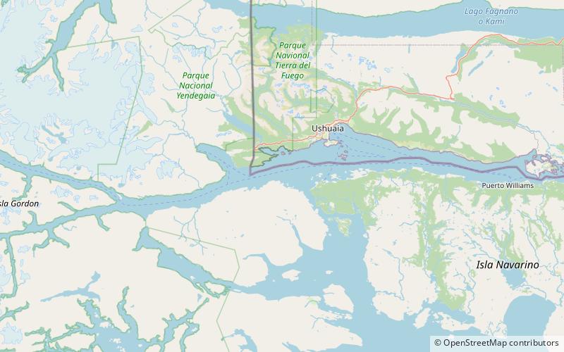 Canal Beagle location map