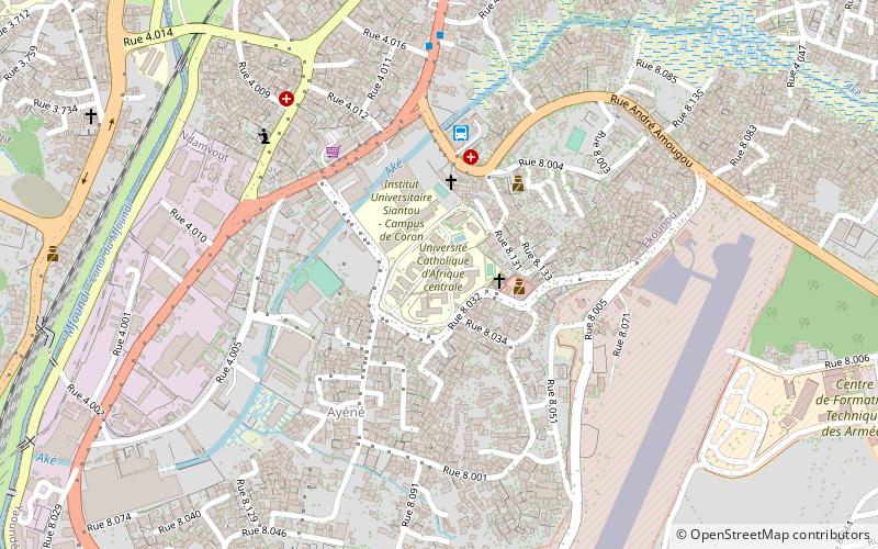 Université catholique d'Afrique centrale location map