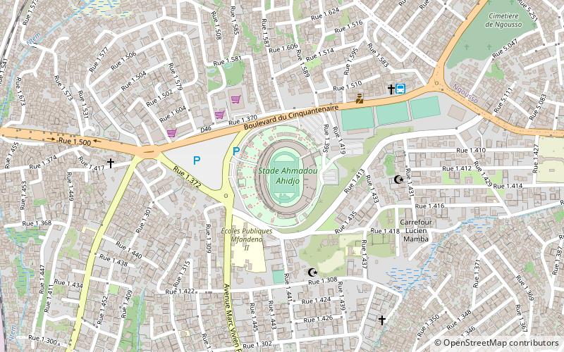 Stade Ahmadou-Ahidjo location map