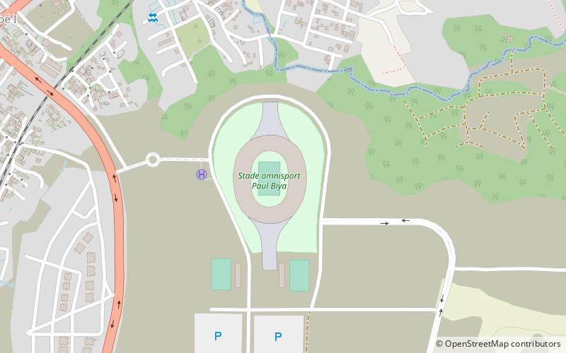 Paul Biya Stadium location map