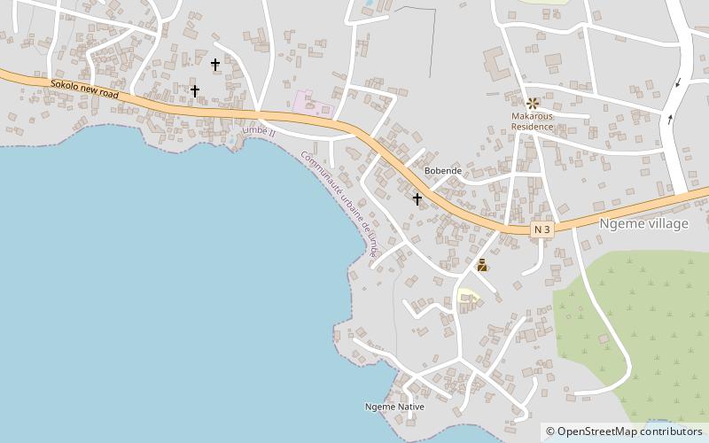 ngeme beach location map