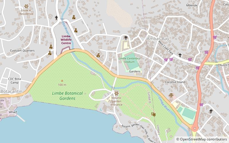 botanic garden limbe location map
