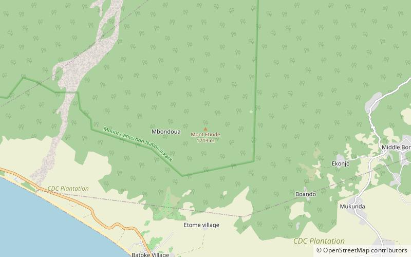 Little Mount Cameroon location map