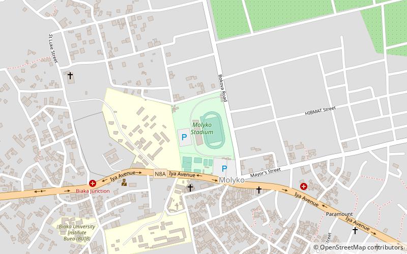 Molyko Omnisport Stadium location map