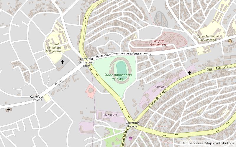 stade municipal de bamendzi bafoussam location map