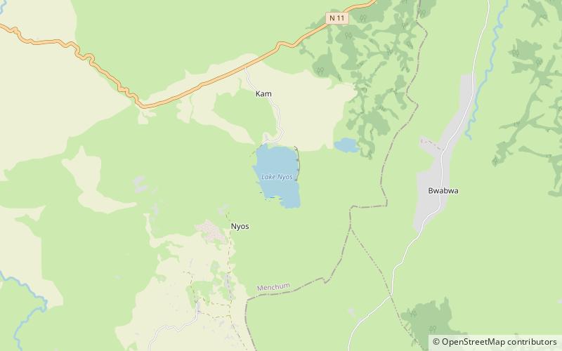 Lake Nyos location map