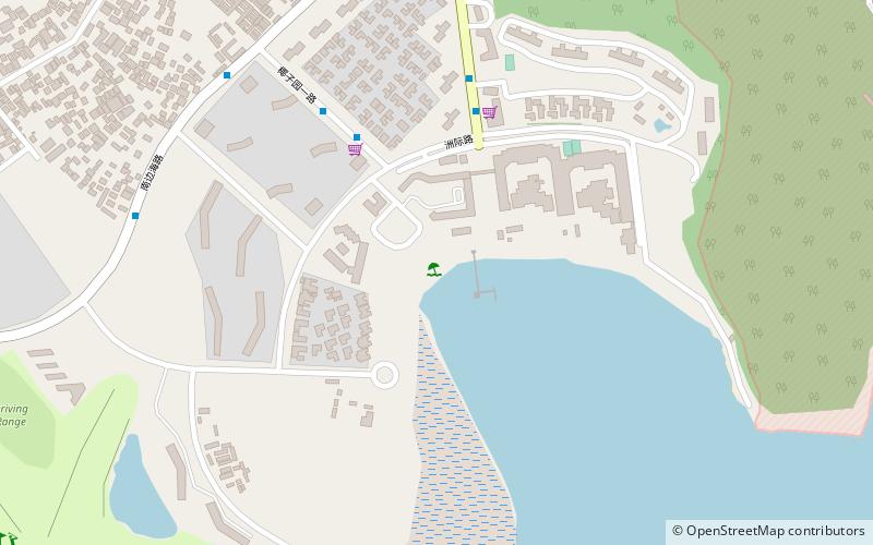 supervised beach sanya location map