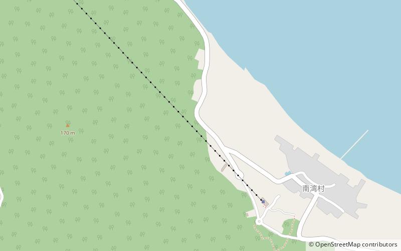 Nanwan-Affeninsel location map