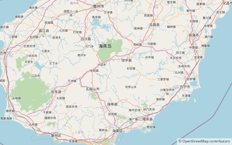 Wuzhi Mountain location map
