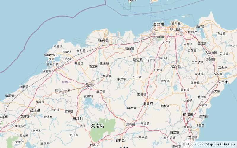 Dongzhai Port Nature Reserve location map