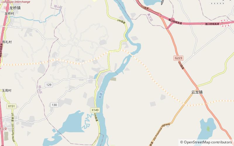 Longtang Dam location map