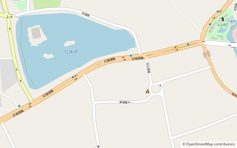 Hongcheng Lake location map