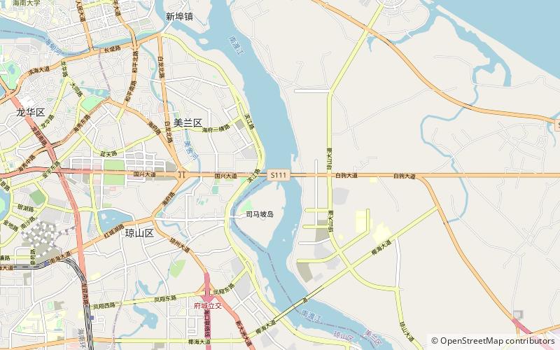 Qiongzhou Bridge location map